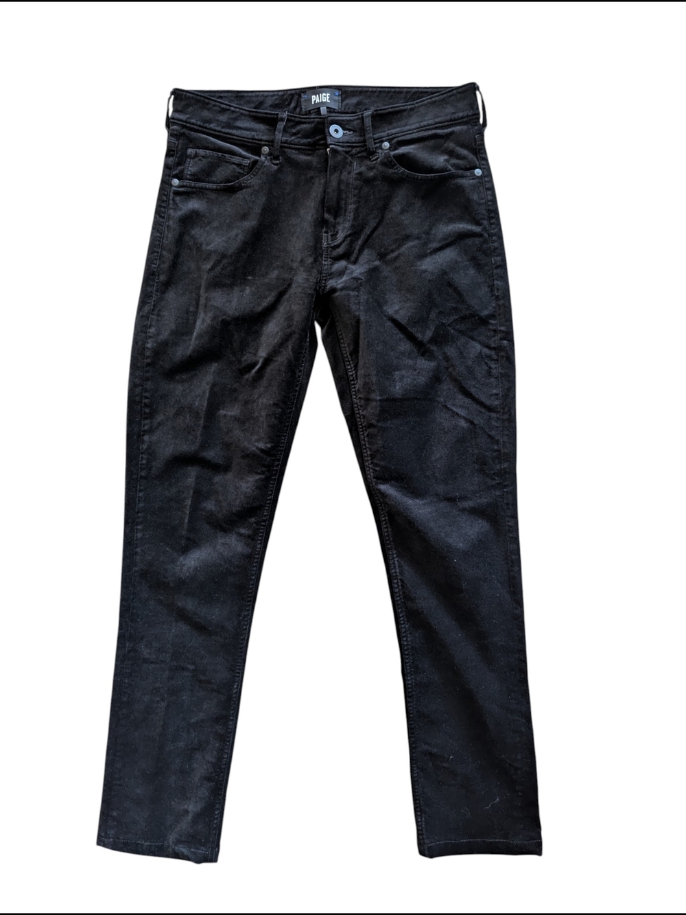 PAIGE black velvet skinny jeans, which typically combine the premium structure - Picture 3 of 11